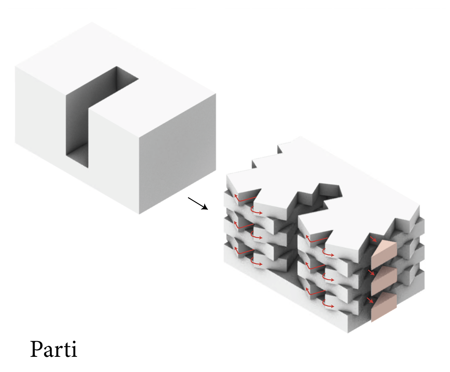 Dwelling in the City - Parti